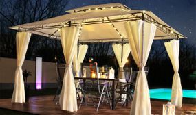 Swing & HarmonieÂ® LED Pavilions in 4 Colours