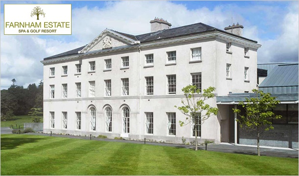 1 or 2 Nights B&B for 2, €70 Resort Credit and access to the extensive Health Spa Facilities at the stunning Farnham Estate, Spa & Golf Resort, Cavan