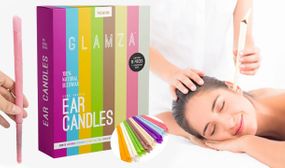 16 Pack of Premium Ear Candling/ Ear Coning Candles with Protector Discs