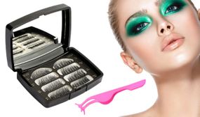 4 Pack of Magnetic False Eyelashes with Applicator