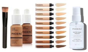 Phoera 4 Piece Full Coverage Makeup Kit