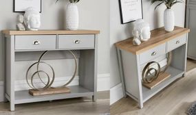 Modern Grey & Oak Avon Console Table