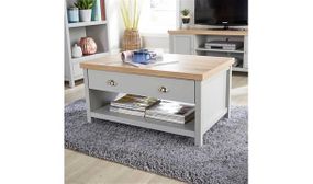 Avon Coffee Table With Drawer & Shelf