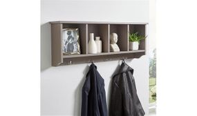 Large Wall Mounted Coat Racks & Display Shelves With 4 or 2 Compartments