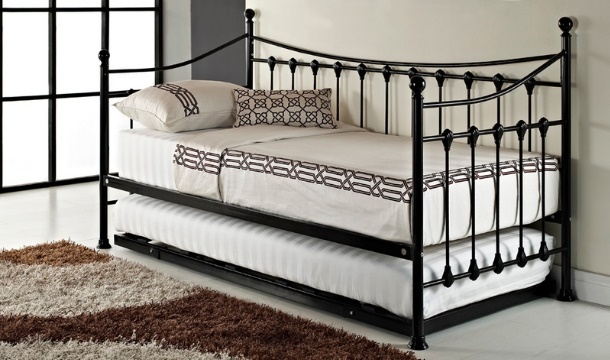 French Day Bed with Optional Trundle Bed & Memory Foam Mattress from €144.99