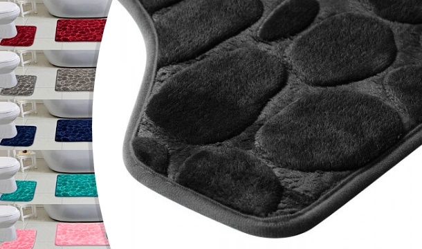 Luxury Memory Foam Bath And Pedestal Mat Set In 6 Colours Save