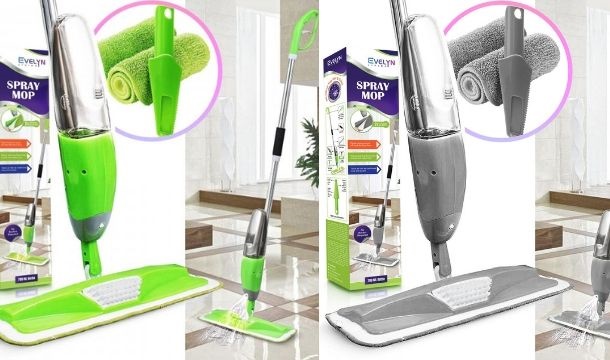 €16.99 for a Microfiber Spray Mop with 3-in-1 Scraper in 4 Colours