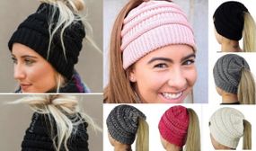 A Women's Ponytail Beanie