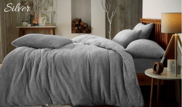 Super Cosy Teddy Fleece Luxury Duvet Set in 3 Sizes from €19.99