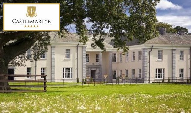 1 or 2 Nights Luxury 5-Star Break for 2 People in a Deluxe Room including Breakfast, Prosecco, Spa Credit and More at the Stunning Castlemartyr Resort, Co.Cork