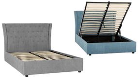 Camden Double Bed in 2 Colours and Ottoman Storage Option