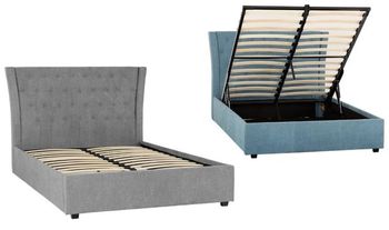 Camden Double Bed in 2 Colours and Ottoman Storage Option