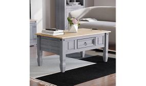 Vida Designs Corona 1 Drawer Coffee Table, Grey