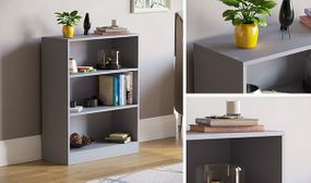 Vida Designs Cambridge Bookcase, Grey