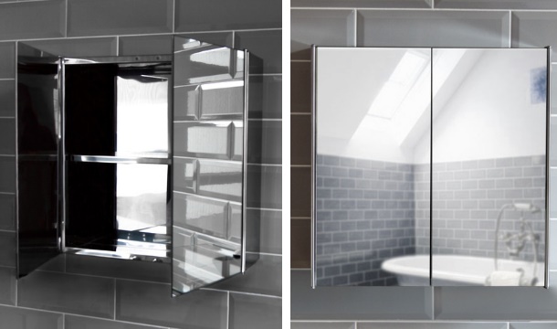 Stainless Steel Double Or Triple Mirrored Cabinet Save Up To 73