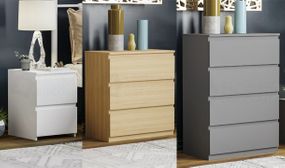 Range of Denver Drawer Bedside Chests