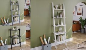 York Tiered Ladder Bookcases - 4 Colours