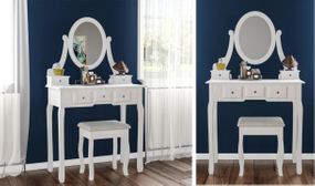 Nishano Dressing Table Sets with Mirror & Stool