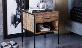 Vida Designs Brooklyn 1 or 2 Drawer Bedside Cabinet