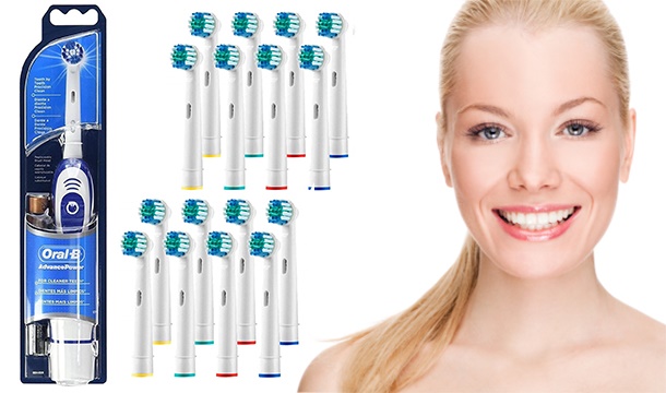 Oral B Advance Toothbrush with 12 Compatible Replacement Heads from €15.99