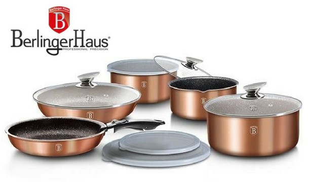 BLACK FRIDAY PREVIEW: €49.99 for a BerlingerHaus™ Click It Professional 5 Pan Cookware Set in 3 Colours