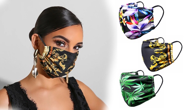 Pack of 3 Fashion Designed Face Masks - Save up to 38% | Pigsback.com
