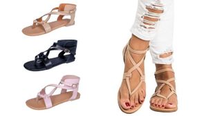 Women's Delicate Flat Strappy Sandals 