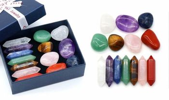 14-Piece Chakra Healing Crystals and Gemstones Set