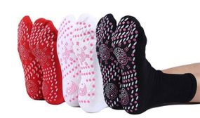 Pair of Self-Heating Massage Socks - UK 3-7.5