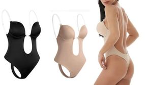 Women's Backless Shapewear with Transparent Straps