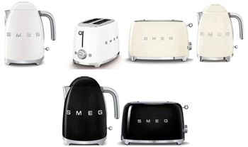 SMEG Kettle & SMEG Kettle and Toaster Breakfast Set