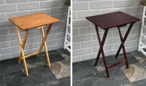 Pine Wood Folding Snack Table