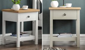 Arlington 1 Drawer Side Table in 2 Colours