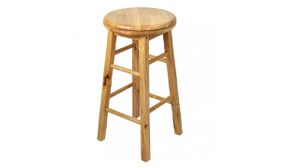 Revolving Wooden Bar Stool