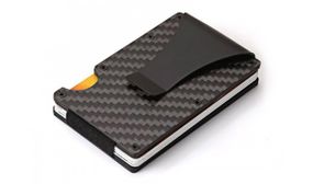 RFID Blocking Carbon Fibre Style or Slider Wallets - 2 Designs