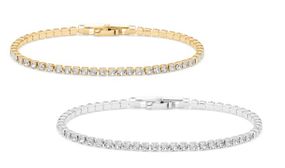 18K Gold Plated Tennis Bracelet with Luxury Crystals