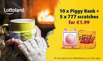 15 Scratchcards Offer - Get 10 x Piggy Bank + 5 x 777 Scratches for €1.99 instead of €5!