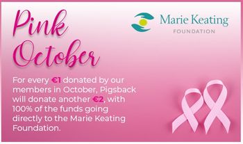 Pink October - Supporting the Marie Keating Foundation 