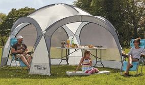 Garden Gear 3.9m Dome Event Shelter with Two Sunshade Walls