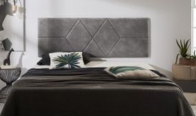 Diamond Style Fabric or Leatherette Headboards in 2 Sizes