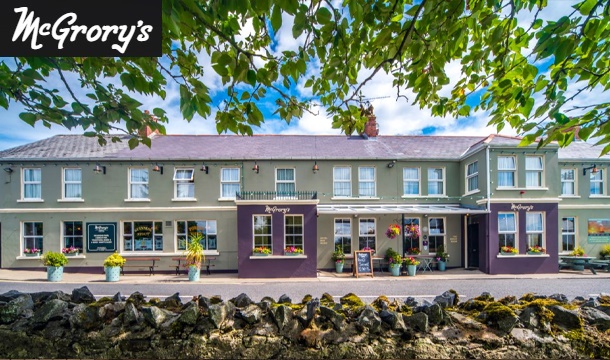 Weekend Getaway - 2 Nights B&B for 2 including a Glass of Bubbly and a Late Check-Out at the McGrory's Hotel, Co. Donegal - Valid till March 2020