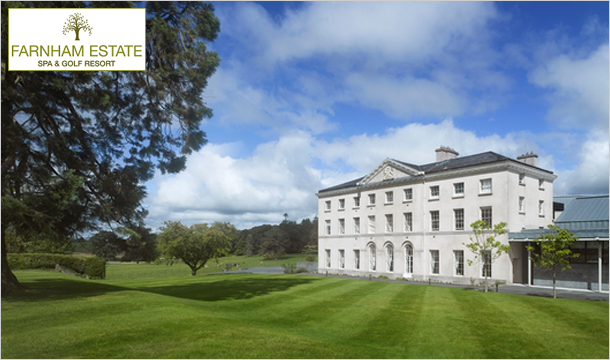 1 or 2 Nights B&B for 2, €70 Resort Credit and access to the extensive Health Spa Facilities at the stunning Farnham Estate, Spa & Golf Resort, Cavan