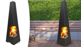 1M or 1.2M Contemporary Style Garden Chiminea