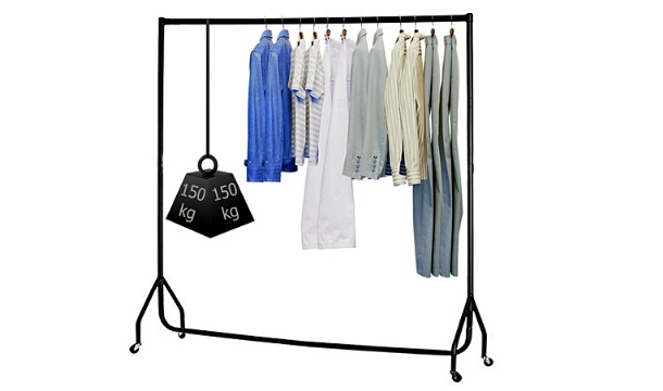 3 x 6Ft HEAVY DUTY RAIL Hanging Clothes Garment Display 