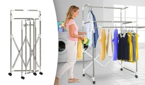 Extendable Foldable 3-Tier Clothes Airer