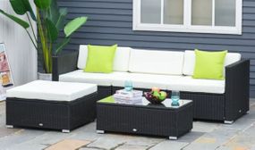 Outsunny 5PC Rattan Furniture Set