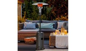 Outsunny 12.5KW Gas Patio Heater with Wheels, Dust Cover, Regulator and Hose