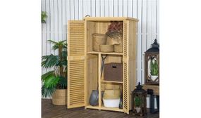 Outsunny 87 x 47 x 160cm Wooden Garden Storage Shed