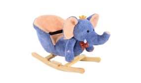 Kids Blue Elephant Rocking Horse