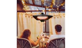 Outsunny 2kw Outdoor Hanging Ceiling Mounted Halogen Electric Heater